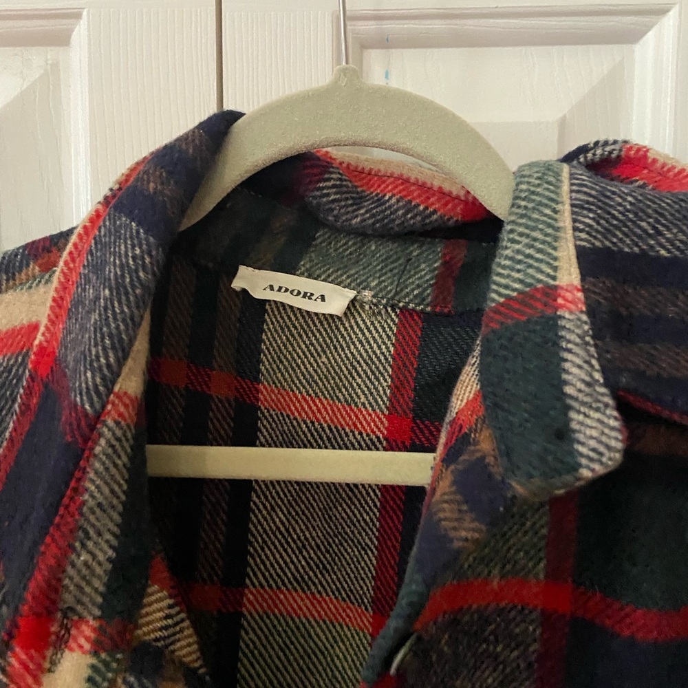 Plaid Women's Jacket Plus Size - Picture 2 of 5